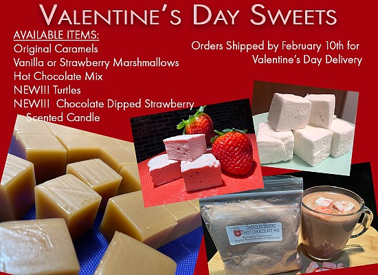 Valentines Caramels & Marshmallows